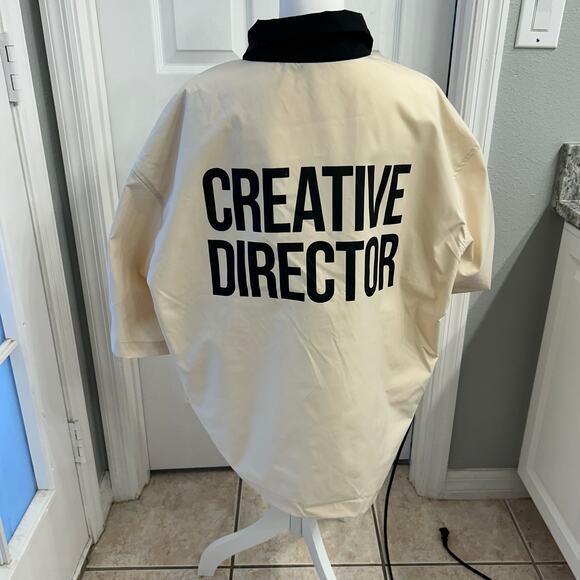 SUMWON “Creative Director” Oversized Jacket – Cream & Black – Size XL trendy - Picture 1 of 4